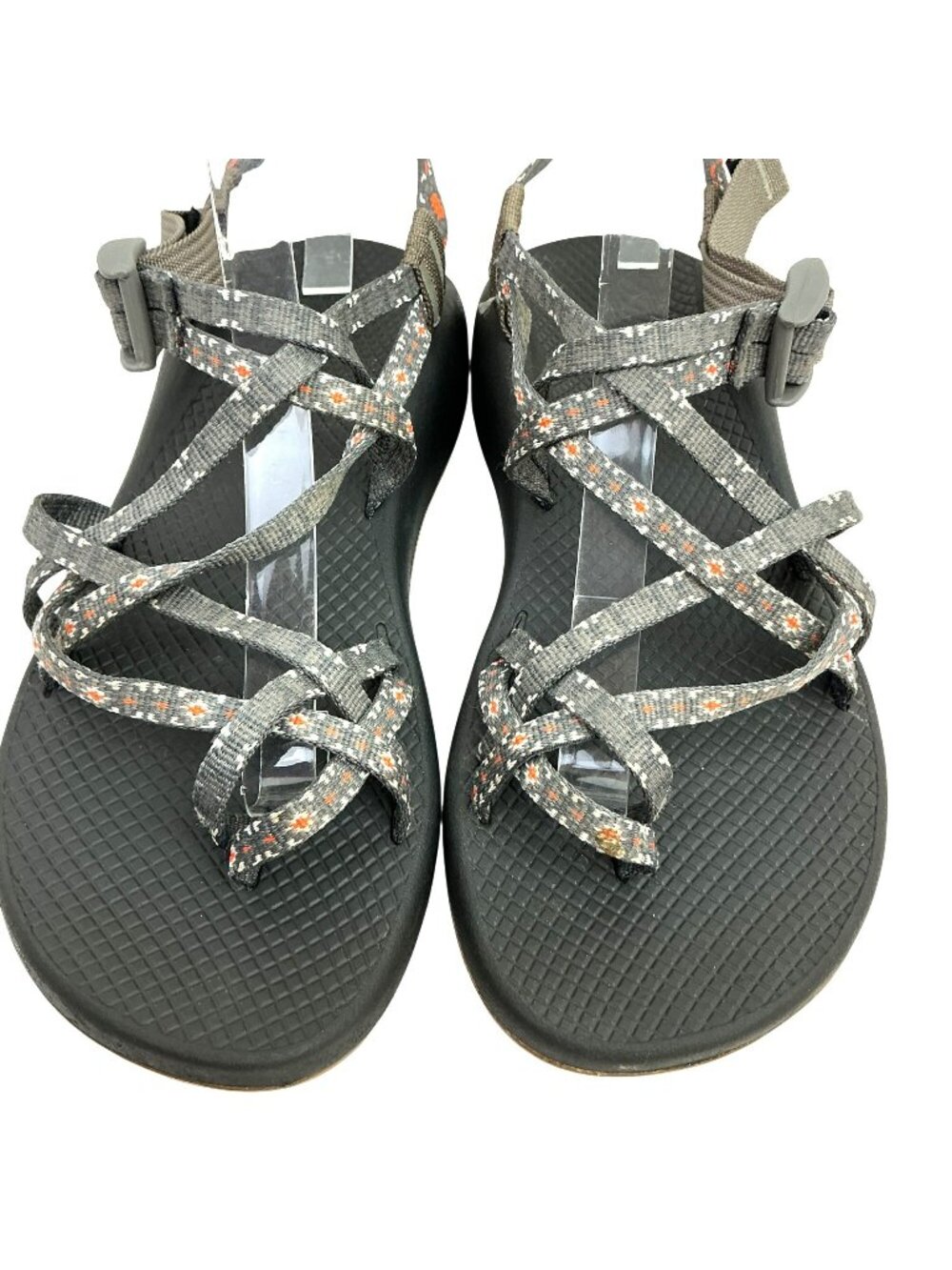 Chaco ZX/2 Cloud Strappy Sandals Womens 10 Gray Orange
